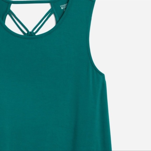 Market & Spruce Teal Lace-Back Tank Top – Size XL - NWT - Picture 3 of 8